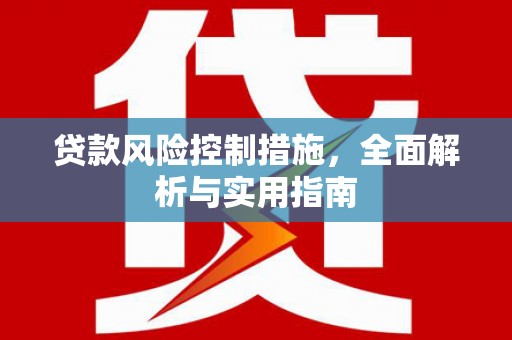 槐荫贷款风险控制措施，全面解析与实用指南