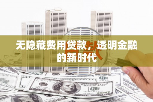 槐荫无隐藏费用贷款，透明金融的新时代