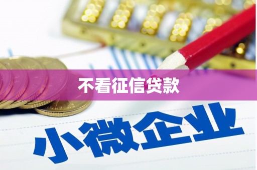 槐荫不看征信贷款