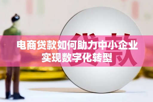 槐荫电商贷款如何助力中小企业实现数字化转型