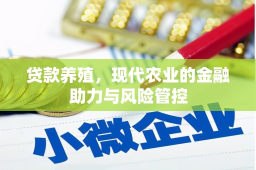 槐荫贷款养殖，现代农业的金融助力与风险管控