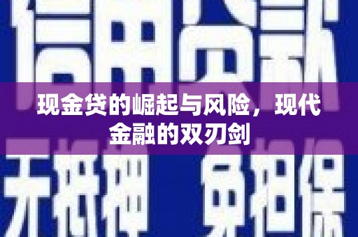 槐荫现金贷的崛起与风险，现代金融的双刃剑