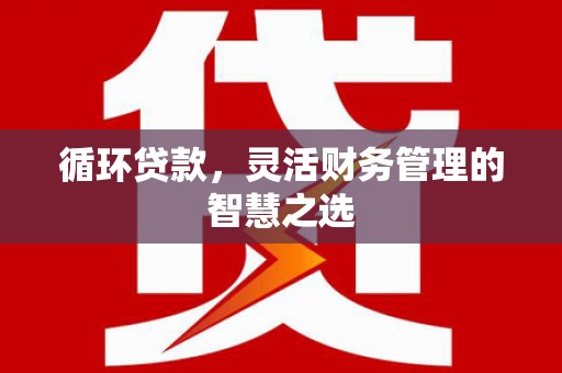 槐荫循环贷款，灵活财务管理的智慧之选