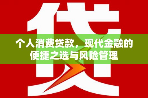 槐荫个人消费贷款，现代金融的便捷之选与风险管理