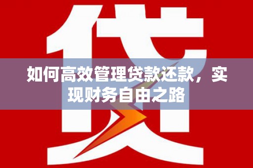 槐荫如何高效管理贷款还款，实现财务自由之路