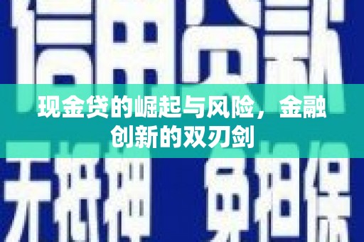槐荫现金贷的崛起与风险，金融创新的双刃剑