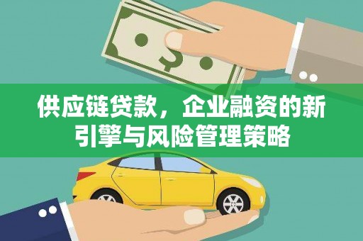 槐荫供应链贷款，企业融资的新引擎与风险管理策略