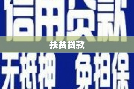 槐荫扶贫贷款