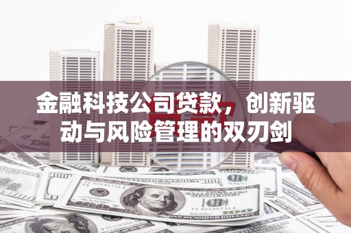 槐荫金融科技公司贷款，创新驱动与风险管理的双刃剑