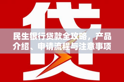 槐荫民生银行贷款全攻略，产品介绍、申请流程与注意事项